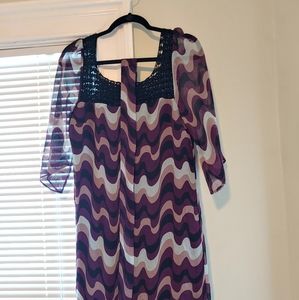 Adorable purple dress with belt